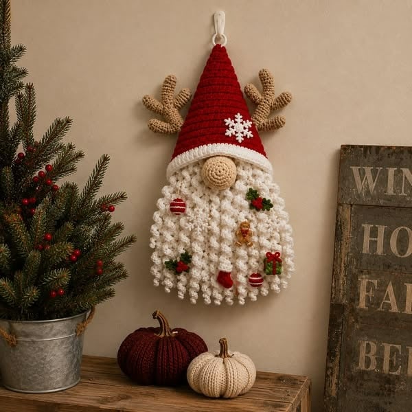 🧶 DIY Seasonal 3D Crochet Door Hanger Kit Collection | Coordinated Yarn, Filling, Accessories & Step-by-Step Instructions Included 💕