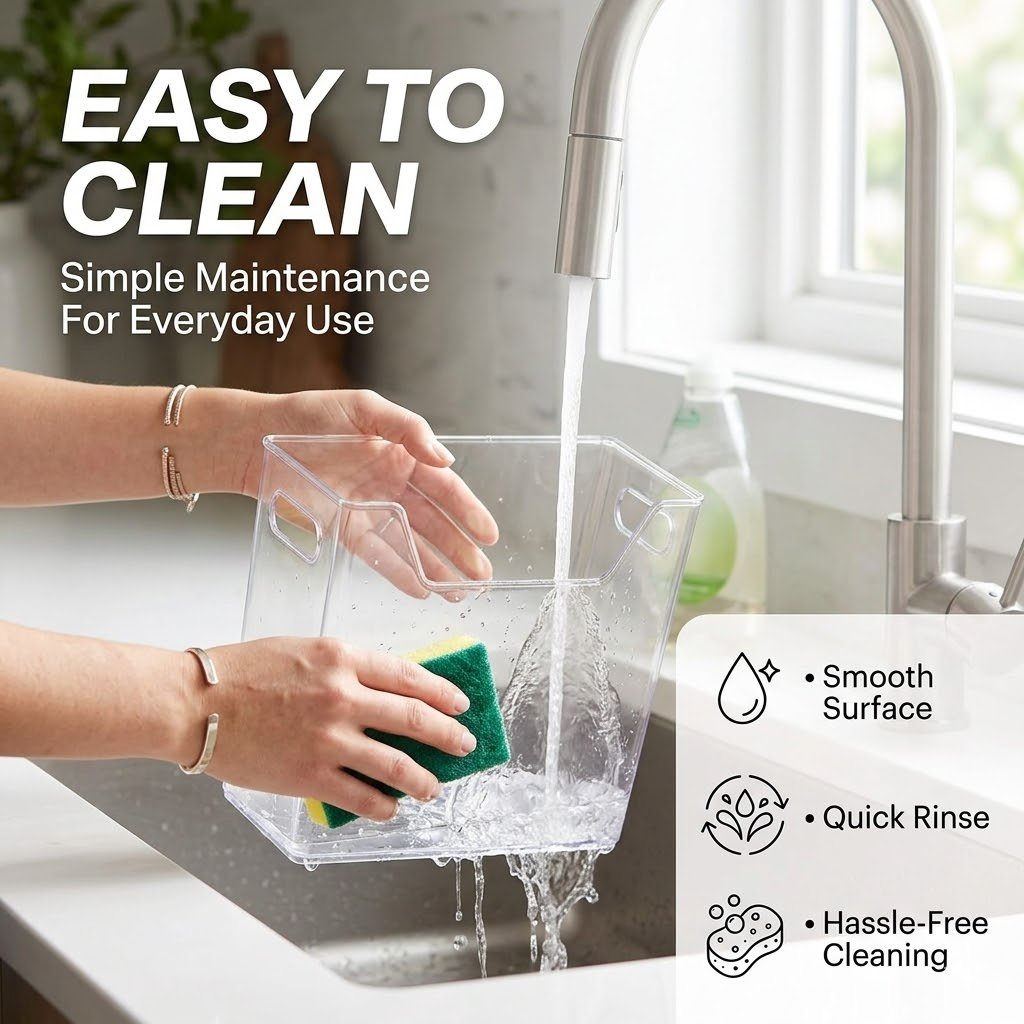 Crystal Clear Freezer Storage Bins