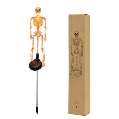 💀 Solar Skeleton Ground Stake Lights | Waterproof Outdoor Halloween Decor Lights