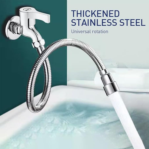 360° Swivel Faucet Extender with Anti-Splash Nozzle — Water-Saving Adapter for Kitchen & Bathroom
