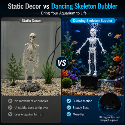 Dancing Skeleton Aquarium Bubbler
