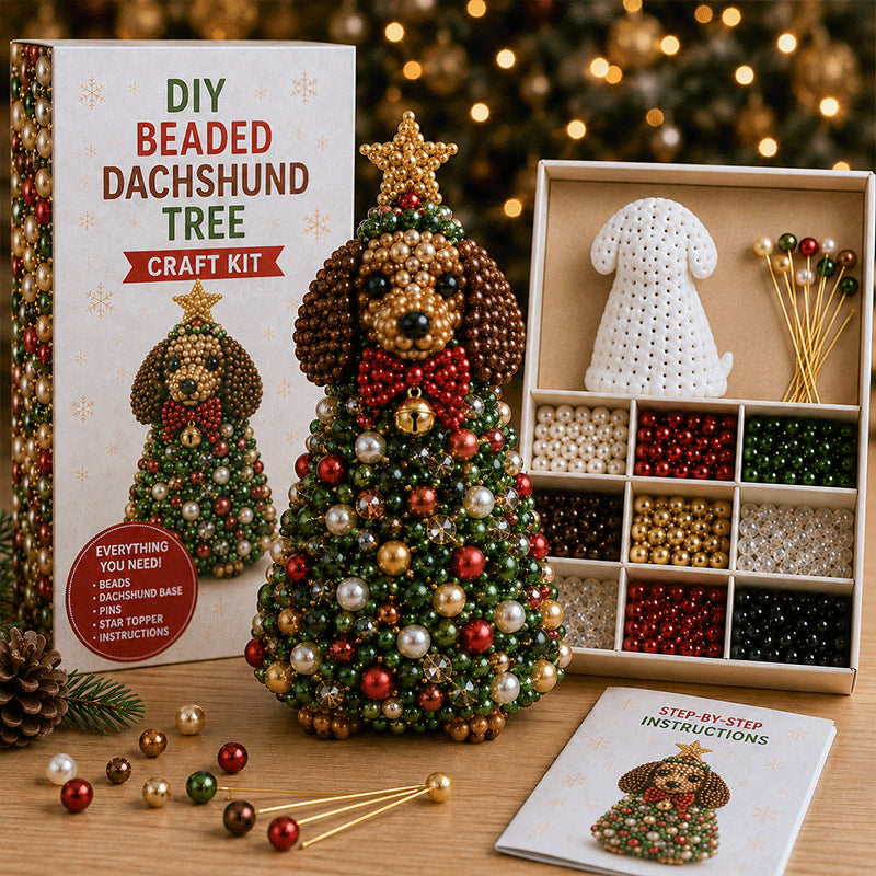 🐾 Animal-Themed Beaded Christmas Tree DIY Kit