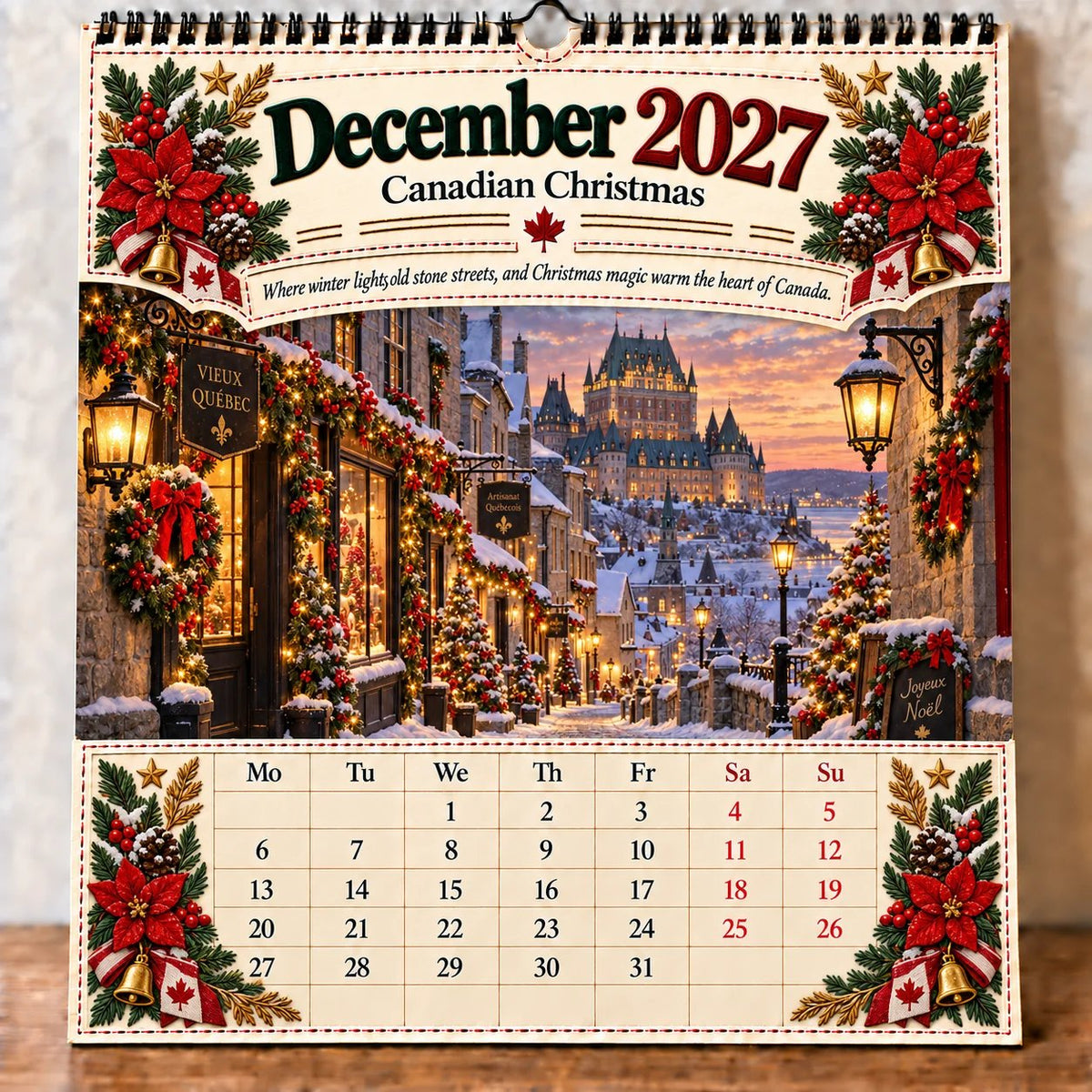 🔥LAST DAY 50% OFF - 🇨🇦🍁 2027 Canada 160th Anniversary Wall Calendar 🍁🇨🇦