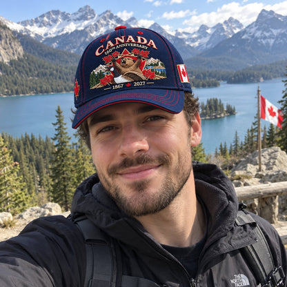 🔥 LAST DAY 49% OFF - 🍁 Canada 160th Anniversary 1867–2027 – Premium Embroidered Heritage Cap ✨ 100% Cotton • Detailed Embroidery • Comfortable Fit