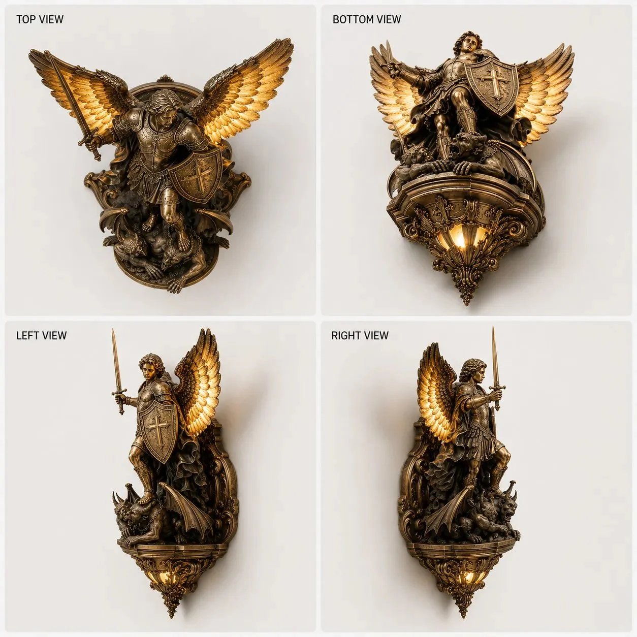 🔥 Last Day 49% OFF🕊️St. Michael Guardian Angel Wall Light✨