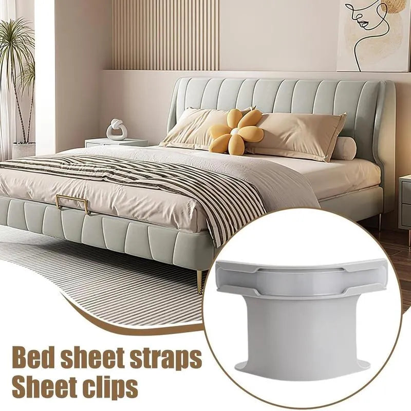 💥Flash Sale✨65K+ SOLD! Almost Gone-🏆Bed Sheet Grippers 4 PCS Non-slip Sheet Holders