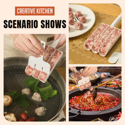 🔥49% OFF! Triple Meatball Maker – Shape 4 Perfect Meatballs at Once for Pasta, Soup & Hot Pot🛒