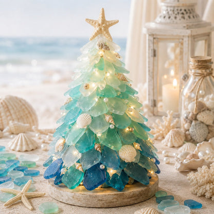 🌊🎄 DIY Sea Glass 3D Christmas Tree Kit