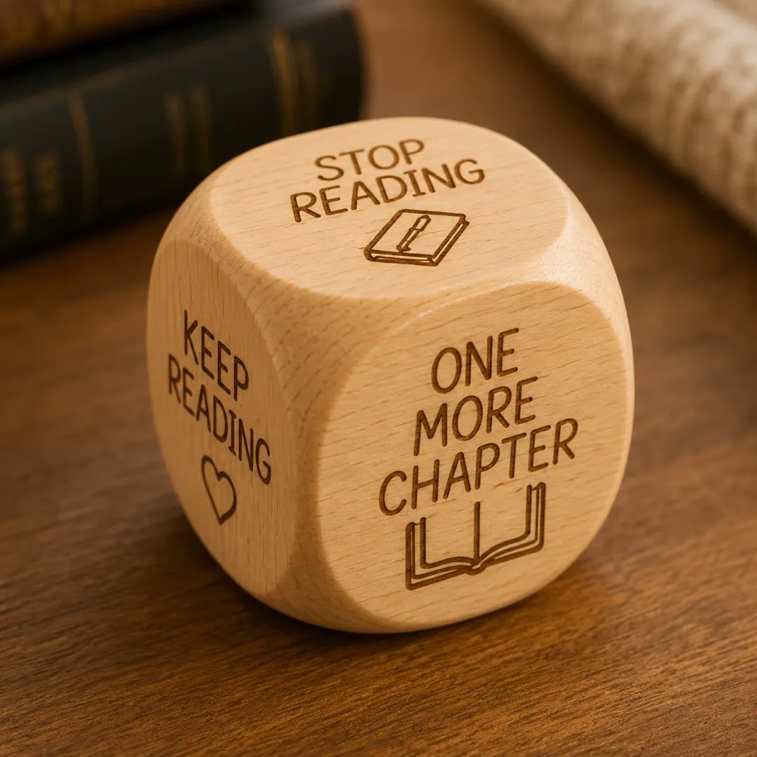 🔥LAST DAY 50% OFF - 🎲Wooden Reading Decision Dice✨Natural Solid Wood & Hand-Painted