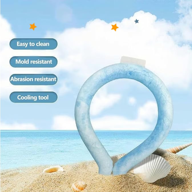 🔥LAST DAY 50% OFF - 🧊Reusable Cooling Neck Ring – Long-Lasting Sweat-Free Relief❄️