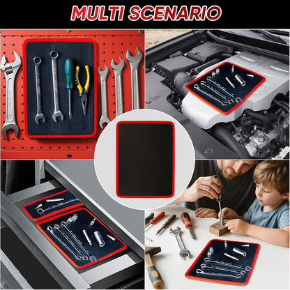 🧲Magnetic Tool Tray & Mat – IP-Safe, Flexible, Non-Slip Workshop Organizer