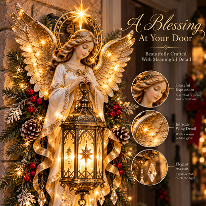✨ Angel Blessing Christmas Porch Light – A Warm Glow of Faith for Your Home