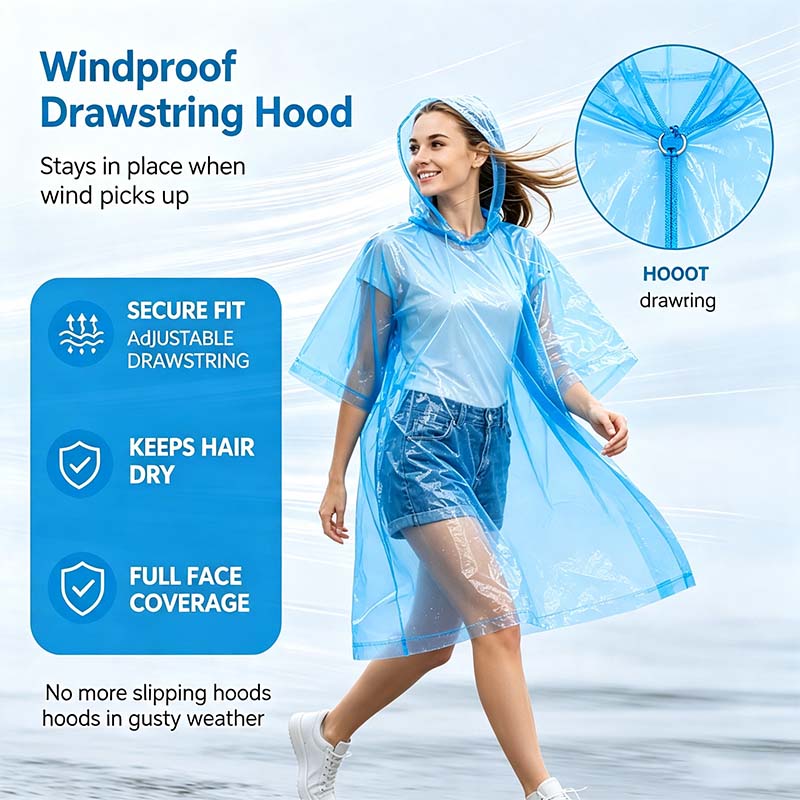 ☔ Portable Compact Raincoat – Pocket Emergency Rain Poncho🛒