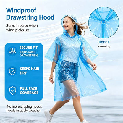 ☔ Portable Compact Raincoat – Pocket Emergency Rain Poncho🛒