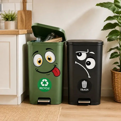 🌱 Eco-Friendly Funny Face Sticker Set(4 whimsical facial expressions from grinning to silly)