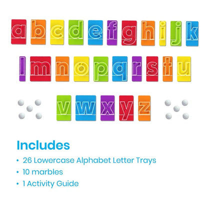 🔤Marble Tracers - Lowercase Letters🌀Roll Into Letter-Writing Fun!🎁Activity Guide Include FREE Letter Formation Poem