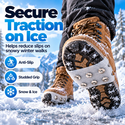 🧊👣 Anti-Slip Shoe Grips – Better Traction on Ice & Snow🍀