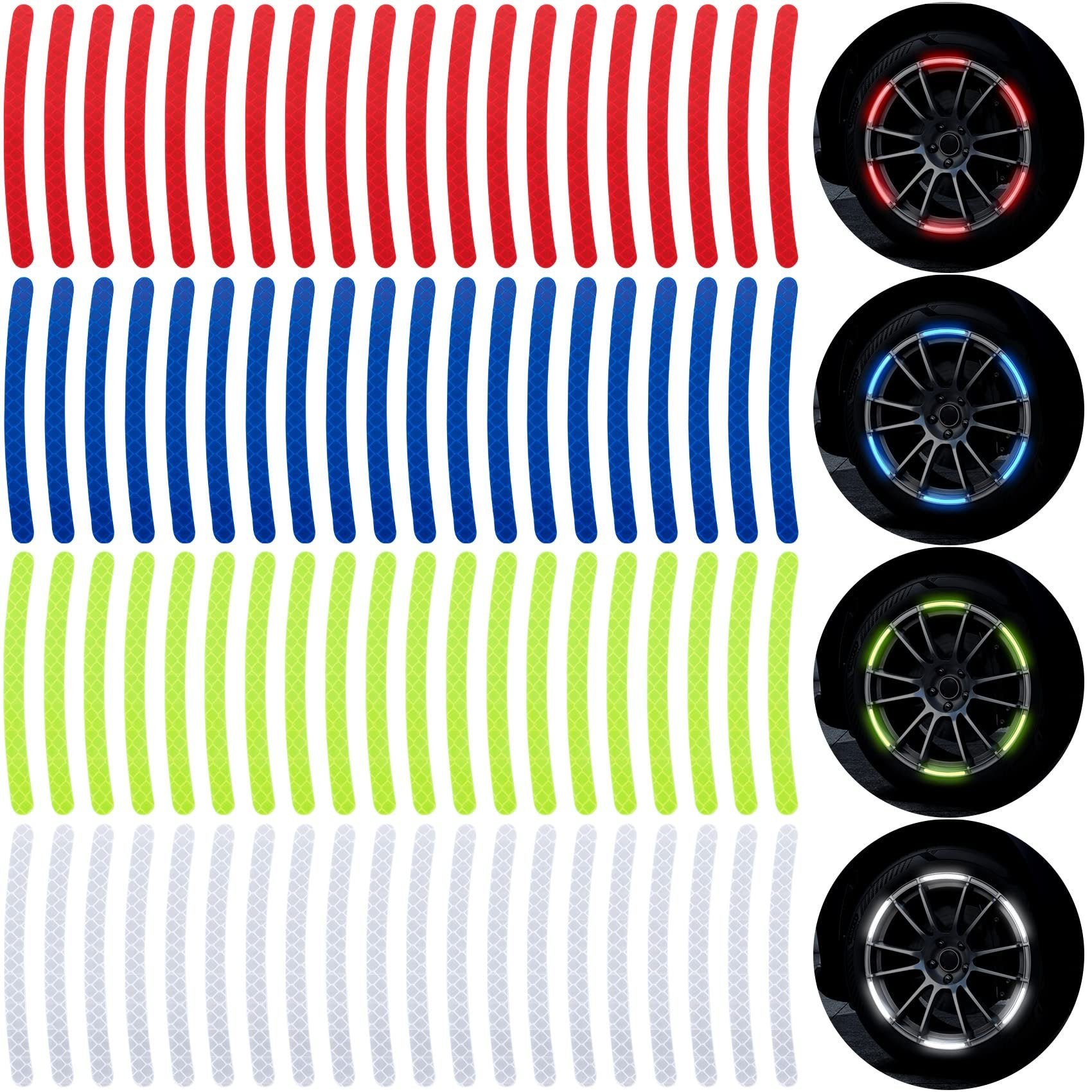 💥💥💥Buy 3 Get 5 Free💥💥💥20 PCS Creative Wheel Hub Rim Reflective Stickers