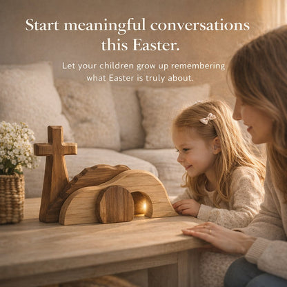 🔥The Wooden Resurrection Cross & Empty Tomb That Reminds Your Family What Easter Is Really About