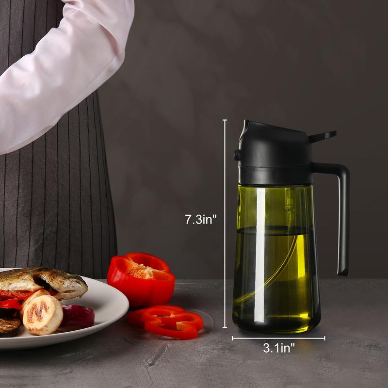 💕2 in 1 Glass Oil Sprayer & Dispenser