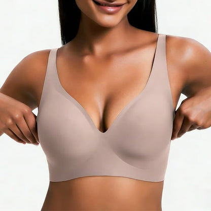 🔥NESLEMY Wireless Bra🔥 | Comfortable Push-Up, Seamless, Deep V for Daily Wear