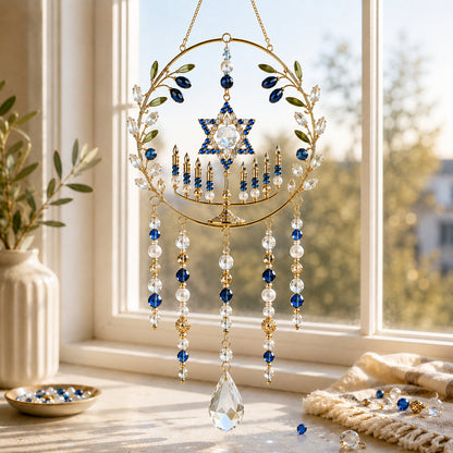 🕎 DIY Hanukkah Beaded Suncatcher Kit Create Your Own Festival of Lights Window Décor