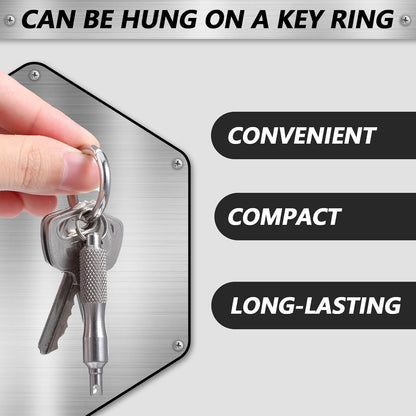🔧 4-Pack Stainless Steel Valve Core Removal Tool | Portable Keychain Tire Repair Kit