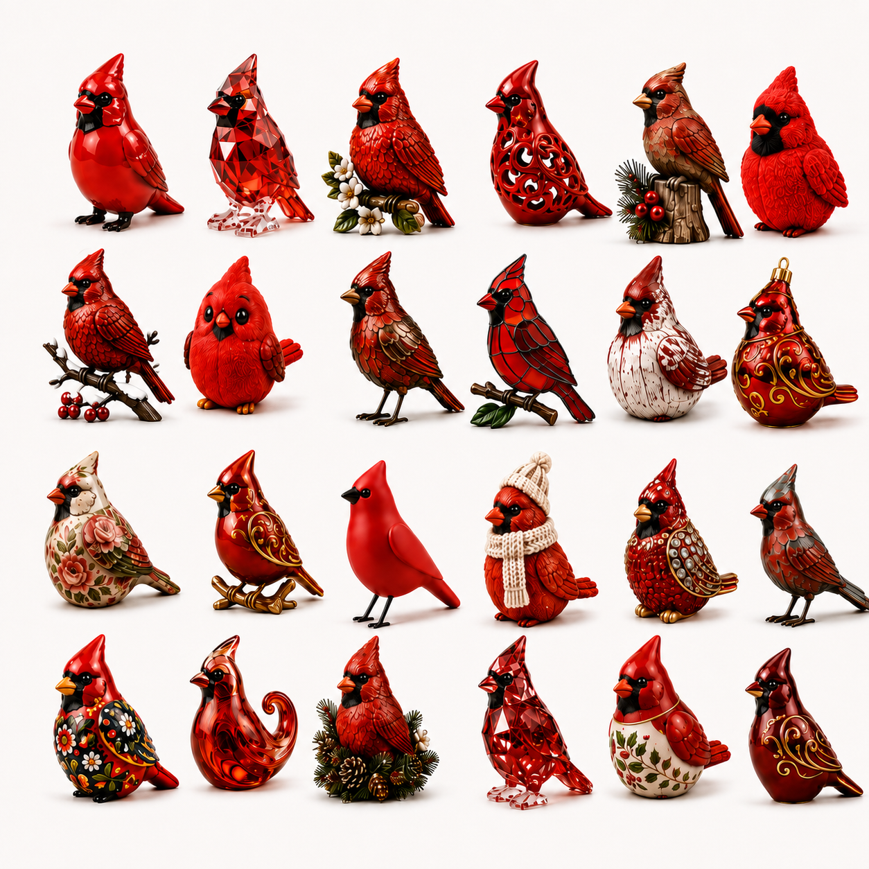 🔥cardinal Christmas 24-Day Countdown Calendar