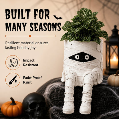 💀🎃Halloween Whimsical Hanging Leg Planter Hand-Painted Resin Succulent Pot💐(📦Buy 3 Free Shipping)