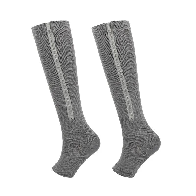 ❌No More Struggle 🏃‍♂️ Sports Zipper Socks – Comfort, Support & Easy On/Off