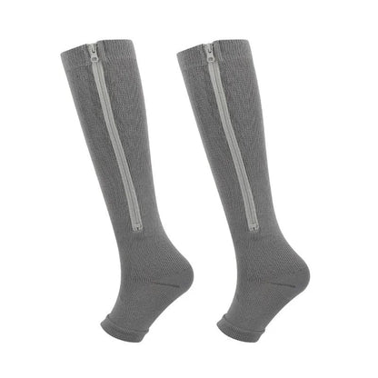 ❌No More Struggle 🏃‍♂️ Sports Zipper Socks – Comfort, Support & Easy On/Off