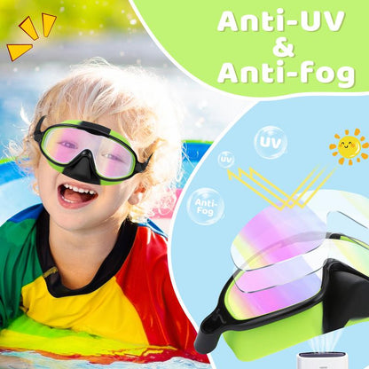 🏊‍♀️Summer is coming🏊‍♀️-HD children's large frame waterproof and anti-fog swimming goggles
