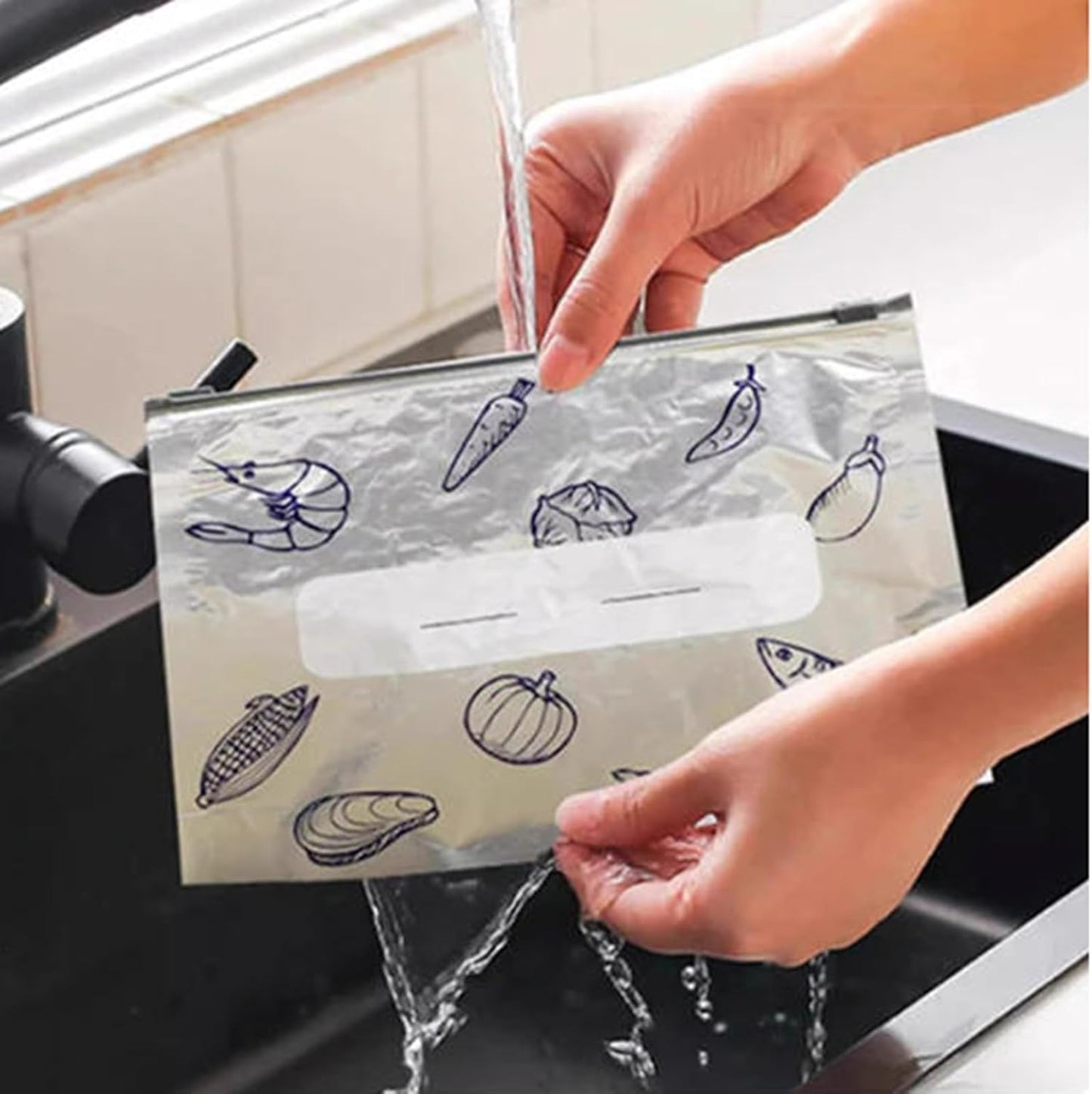 💥Reusable Aluminum Foil Sealable Storage Bags – Your Kitchen’s New Best Friend! 🍴✨