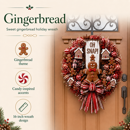 🔥49% Off Last Day-🎅 Merry Christmas Santa Wreath