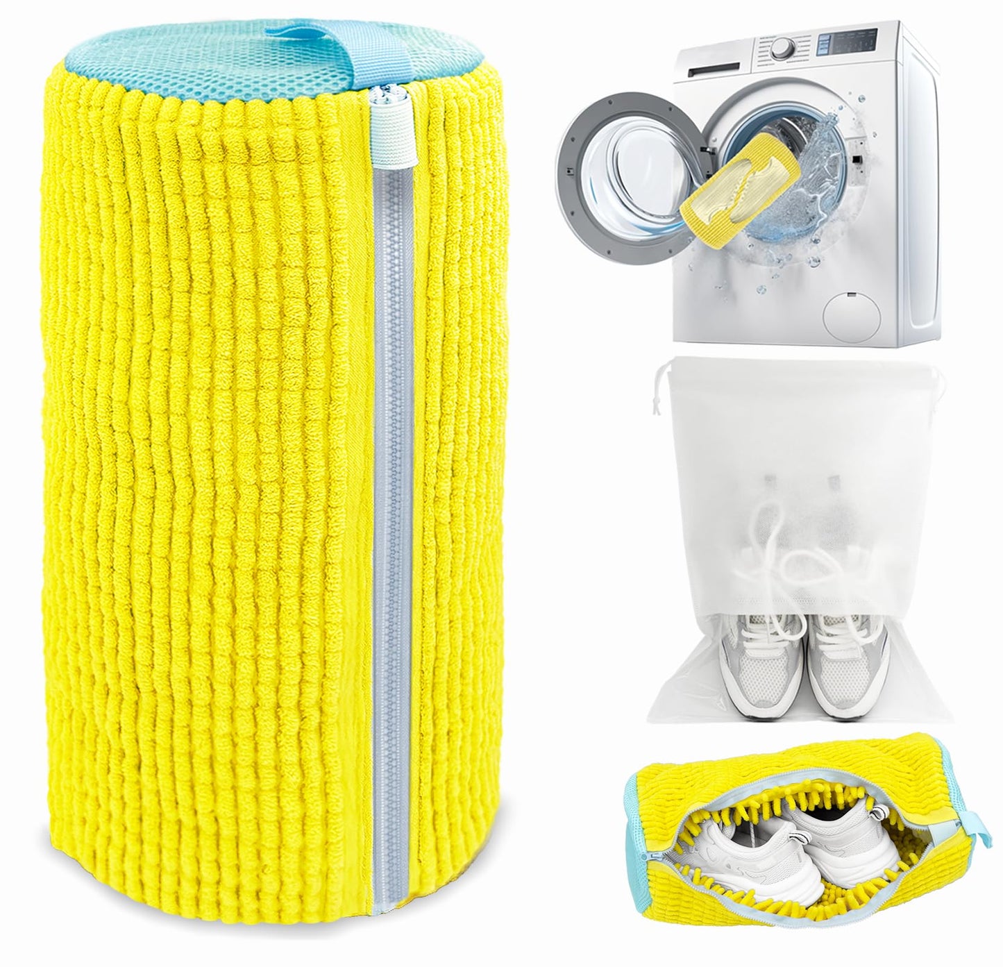 🔥Last Day 50% OFF - Microfiber Shoe Washing Machine Bag for Sneakers