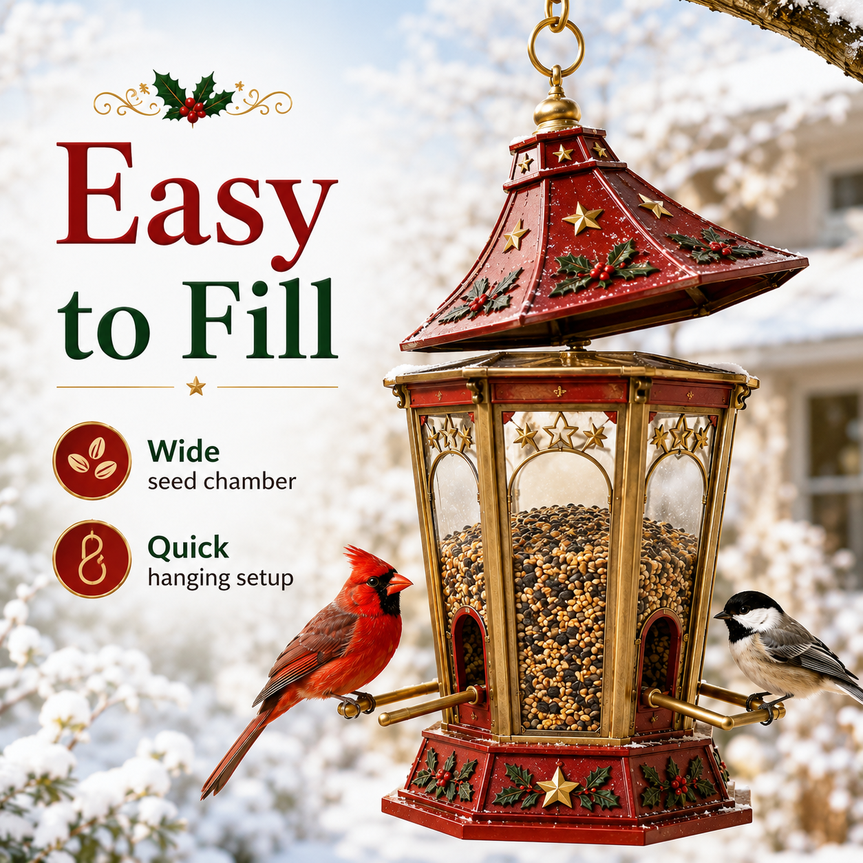 Christmas Lantern Bird Feeder