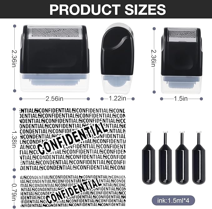 🔥🔥SALE 49% OFF!!-Privacy Protection Security Roller Stamp — Address & Billing Info Blocker, Home & Office Mailing Essentials 100m Long-Lasting Roll