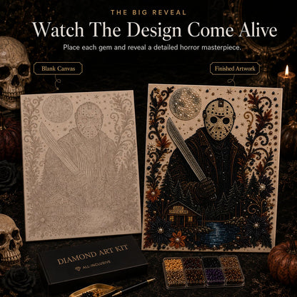 🖤 DIY Horror Diamond Art Kit
