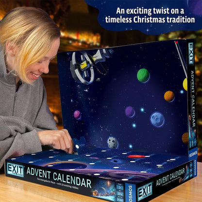 🎄⏱️Christmas Escape Room Advent Calendar – 24 Days of Space-Themed Riddles, Puzzles & Holiday Surprises(📦Buy 2 Free Shipping)