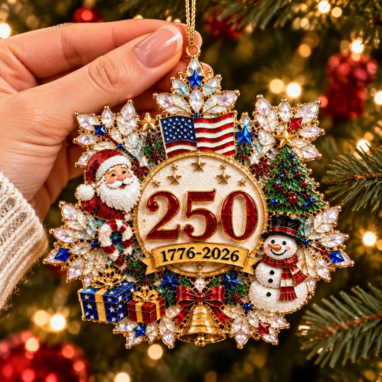 🔥Last 30pcs🔥✨ Limited anniversary edition✨⏰42% OFF!🔥Snowflake Christmas tree ornament