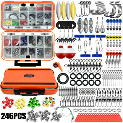 All-In-One Fishing Tackle Kit with Storage Box