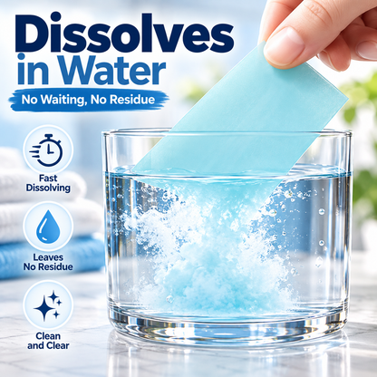 100 PCS 🧼 Dissolvable Floor Cleaning Sheets – Just Add Water & Mop🍀