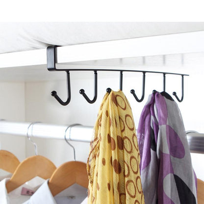 🔥 2PCS Under Shelf Hanger with 6 Hooks🏠