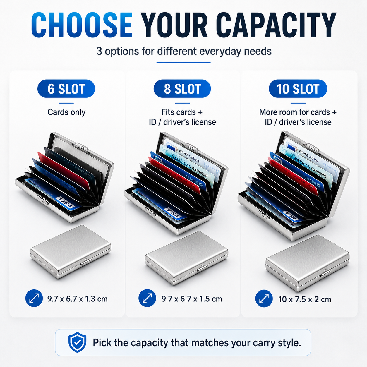 Tyiipro™ RFID Blocking Metal Card Holder