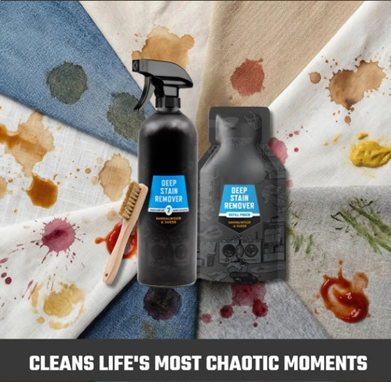 Deep Laundry Stain Remover & Odor Eliminator - 7-Enzyme Extreme Mess Cleaner