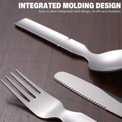 🎁2026 New Arrivals 64% OFF💥4-in-1 Stainless Steel Portable Cutlery Set