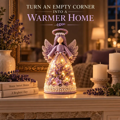 ⏳ Last Day 49% OFF – 👼 Blooming Guardian Angel Light | Floral Angel Figurine with Warm LED Glow in Lavender, Rose & Sage for Bedside Tables, Shelves & Meaningful Gifts ✨