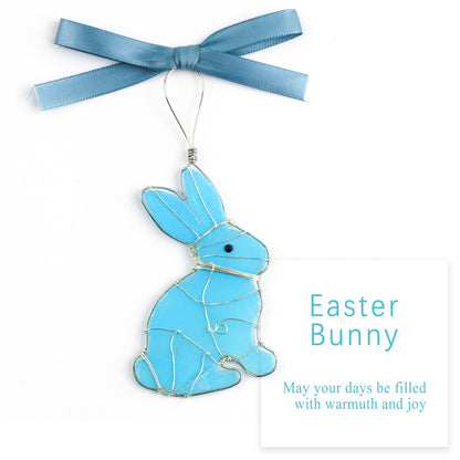 🐣🌊Easter Wire Wrapped Sea Glass Ornaments ✨Shaped by Nature & Crafted by Hand💝