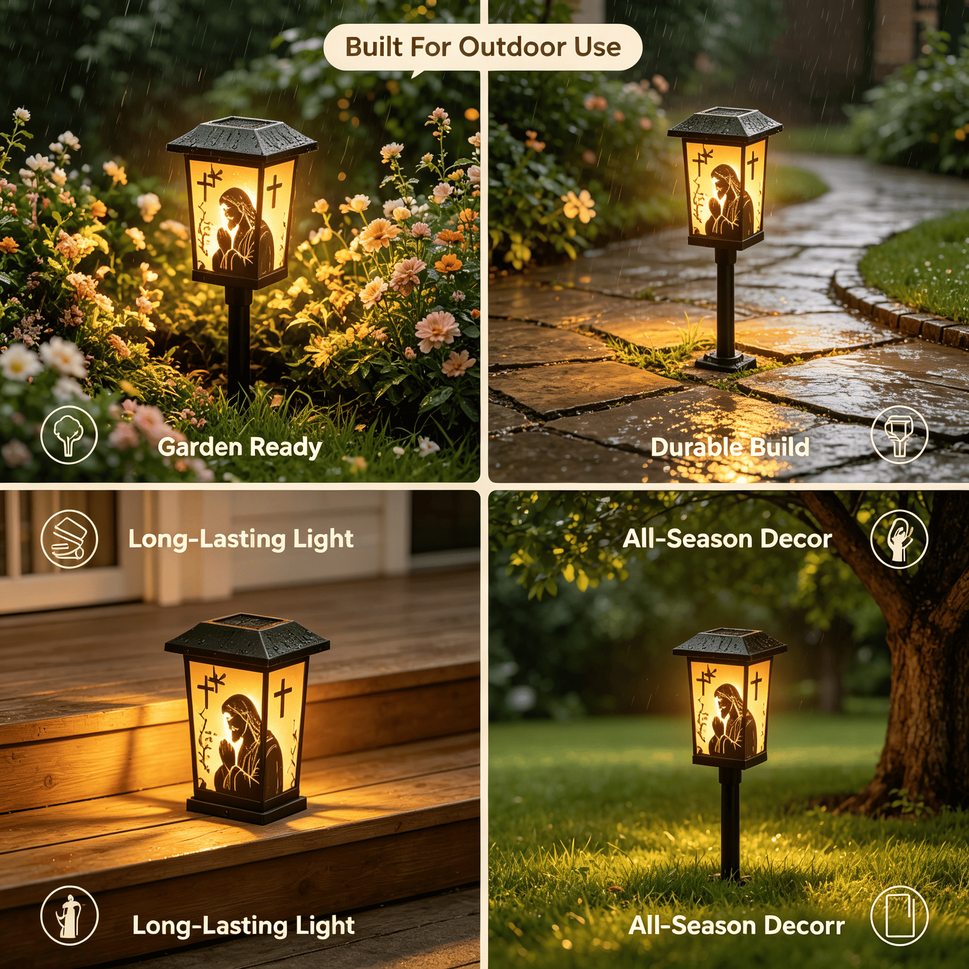 ✝️ Faith Garden Solar Light — Illuminate Your Garden With Faith, Hope & Heavenly Warmth ✨