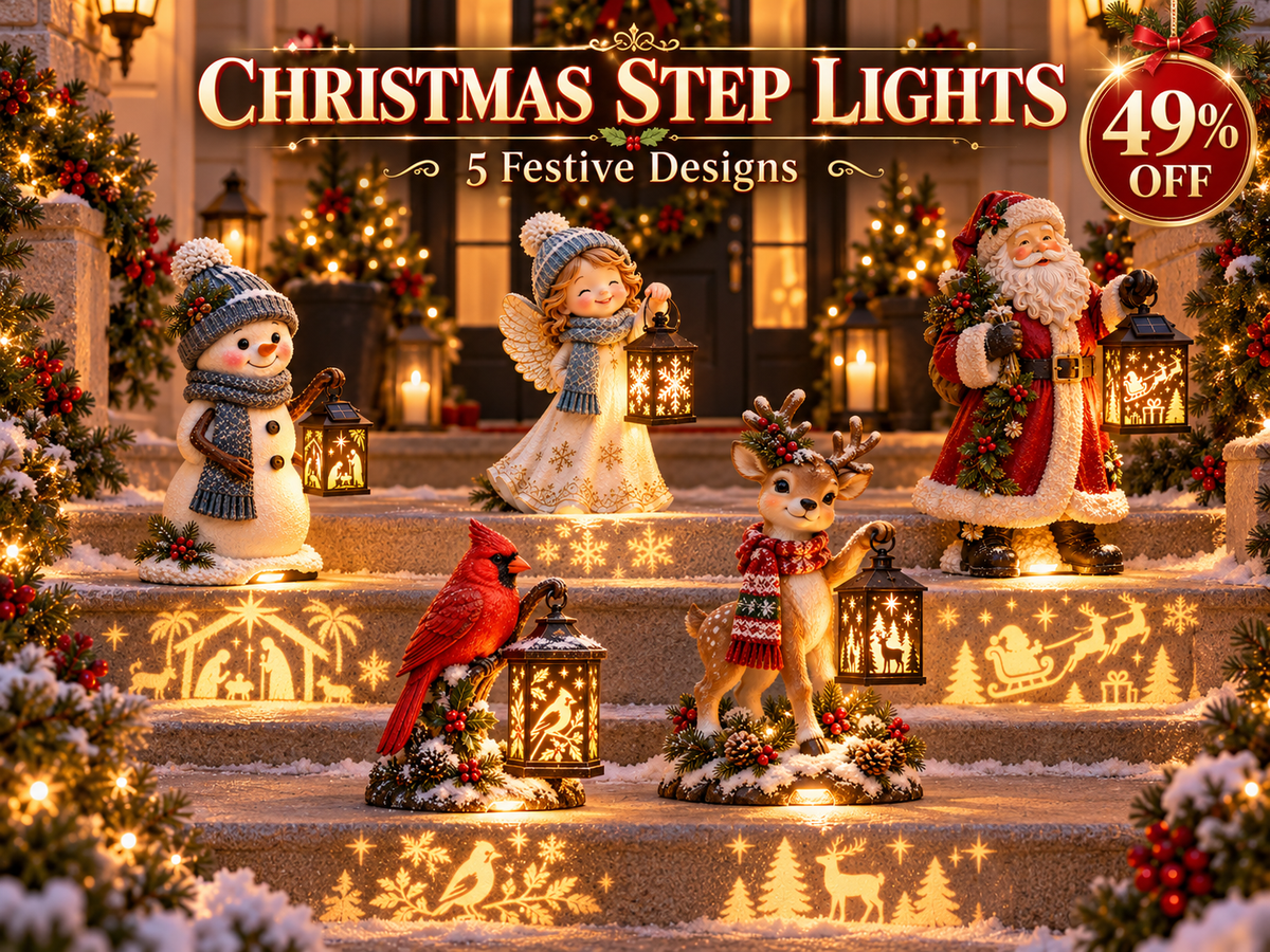 Christmas Step Lights - 5 Festive Designs - 49% OFF